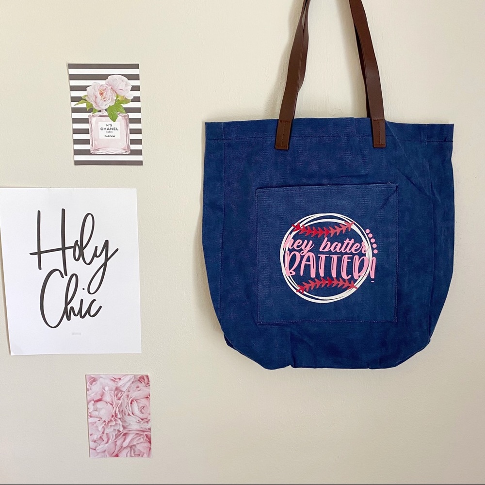 Baseball Mom Tote Bag